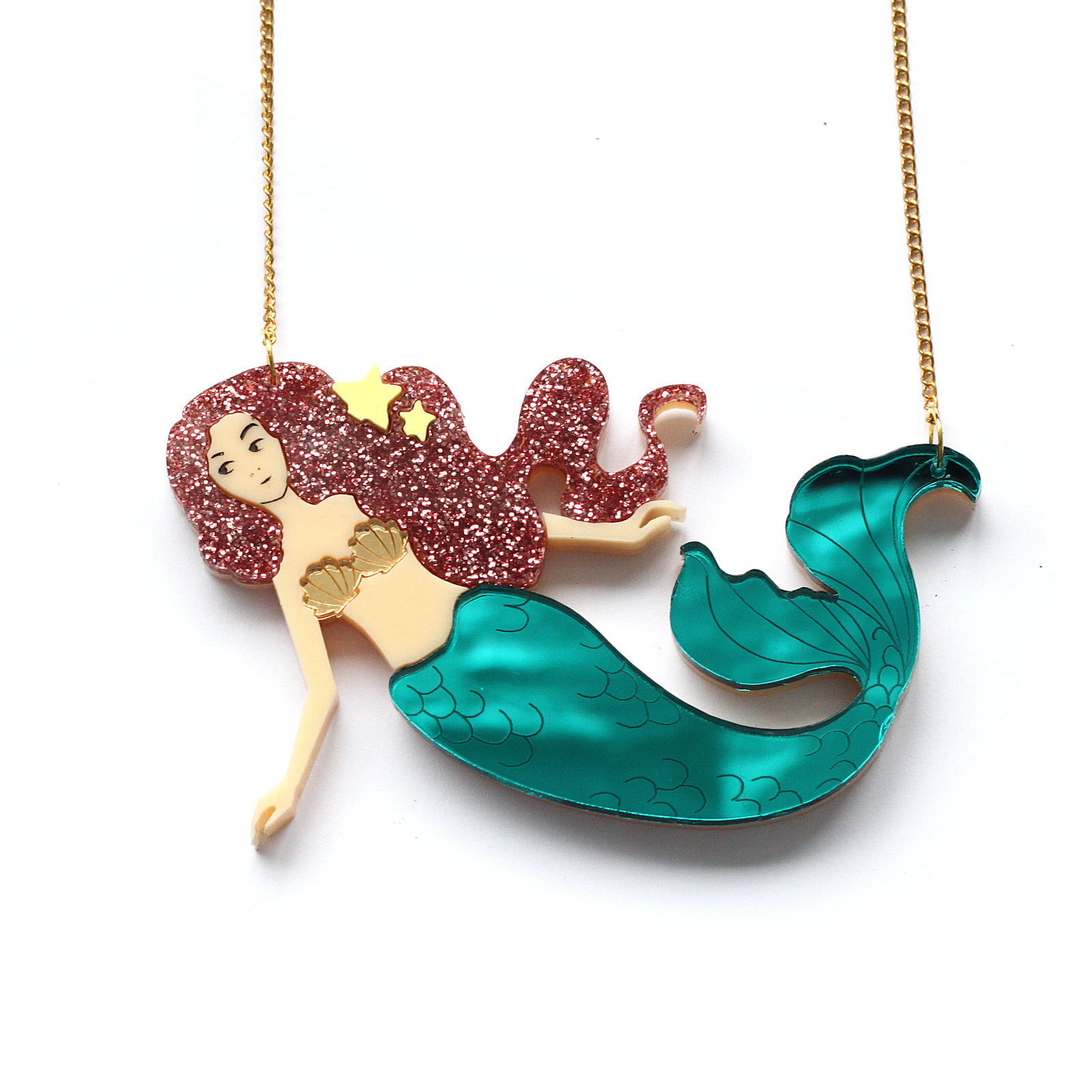 Mermaid necklace on sale